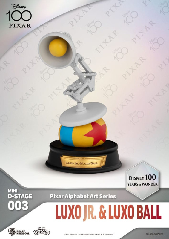 Disney Mini Diorama Stage Statues 10 cm 100 Years of Wonder Pixar Alphabet Art Assortment (6) 7