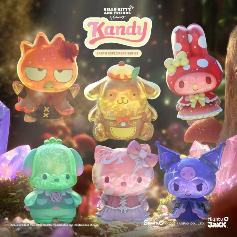 Sanrio Earth Explorer Series Kandy 4 inch Vinyl Figure Blind Box Display (6) 1