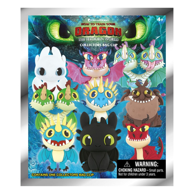 How to Train Your Dragon 3D PVC Bag Clips Series 1 Display (24) 1