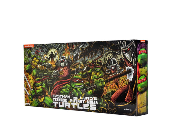 Teenage Mutant Ninja Turtles (Mirage Comics) 4-Pack Action Figures Leonardo, Raphael, Michelangelo, 3