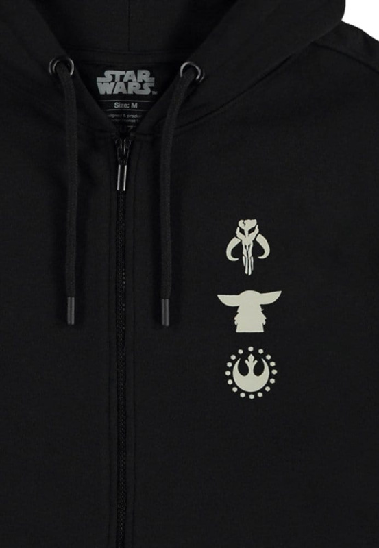 Star Wars: The Mandalorian & Grogu Zipper Hoodie Mythosaur skull Size L 3