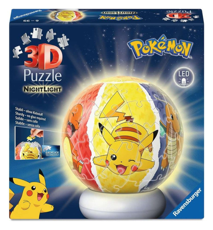 Pokémon 3D Jigsaw Puzzle Ball Nightlight (73 Pieces) 1
