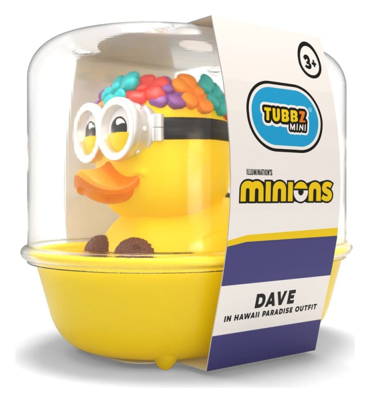 Minions Tubbz Mini PVC Figure Dave Hawaii Paradise 5 cm 2