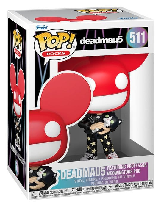 Deadmau5 POP! Rocks Vinyl Figure Deadmau5 with Cat 9 cm 1