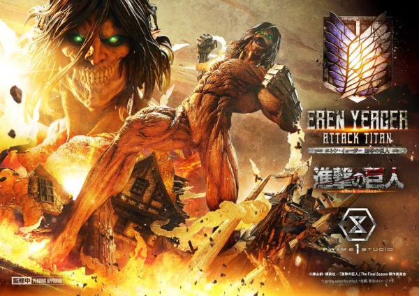 Attack on Titan (TV animation) Ultimate Diorama Masterline Statue Eren Yeager Attack Titan Bonus Ver 1