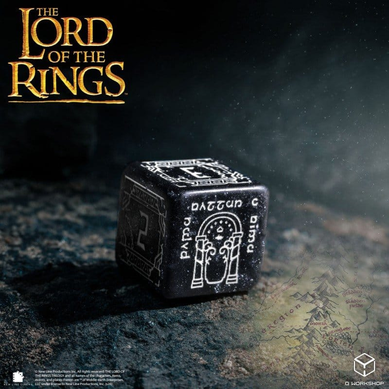 The Lord of the Rings Dice Set of 7 Moria (Glow in the Dark) 10