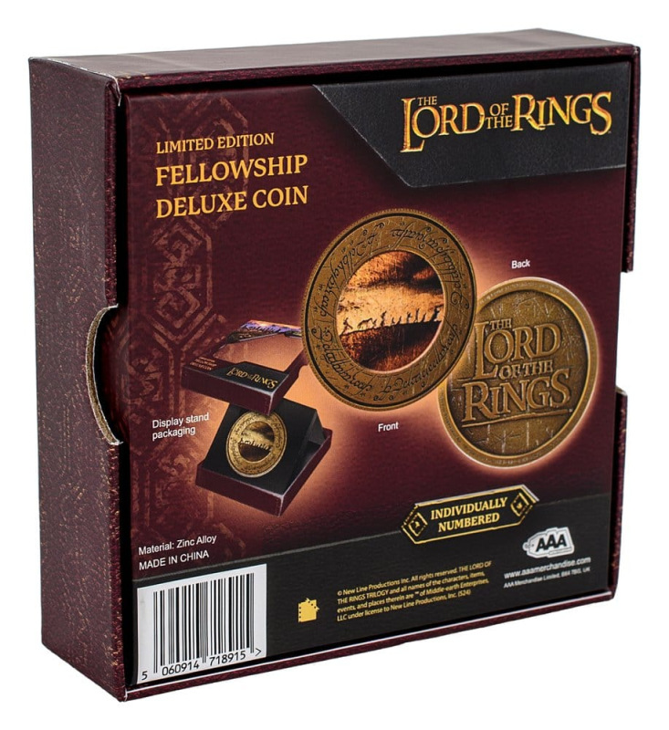Lord of the Rings Coin with Display Stand The Fellowship 2