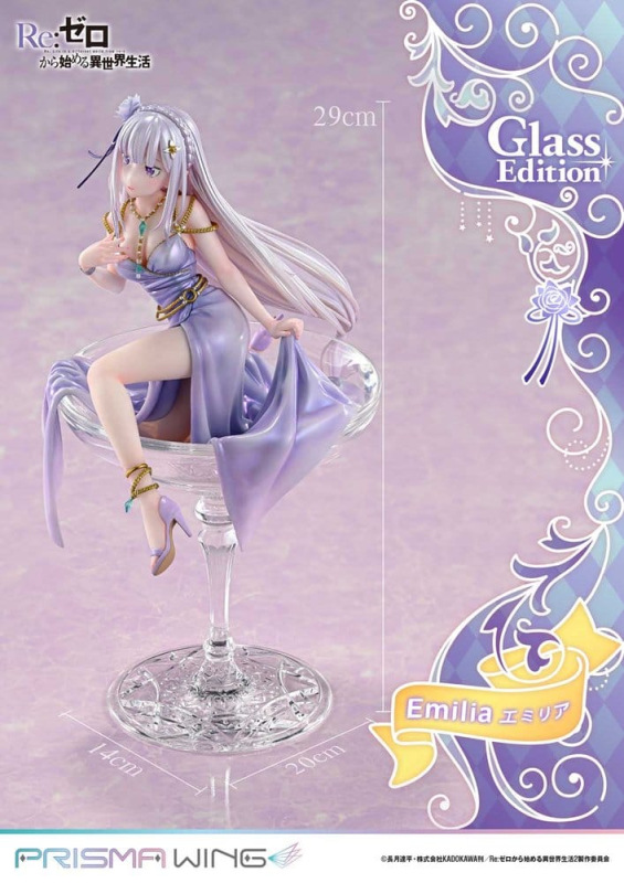 Re:Zero Prisma Wing Statue 1/7 Emilia Glass Edition 29 cm 9