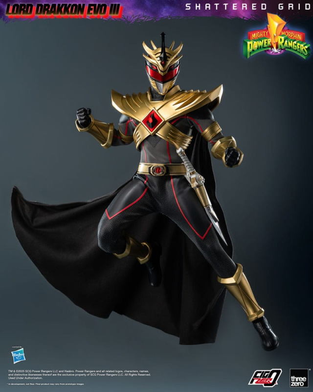 Mighty Morphin Power Rangers Shattered Grid FigZero Action Figure 1/6 Lord Drakkon Evo III 30 cm 4