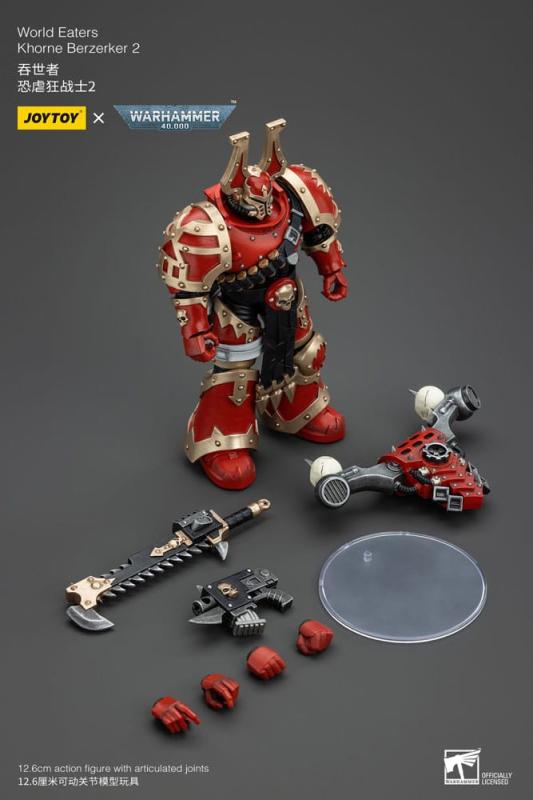 Warhammer 40k Action Figure 1/18 World Eaters Khorne Berzerker 2 13 cm