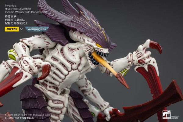 Warhammer 40k Action Figure 1/18 Tyranids Hive Fleet Leviathan Tyranid Warrior with Boneswords 12 cm 5