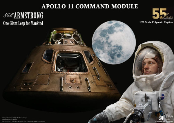 Apollo 11 Replica 1/20 Command Module (DX) 20 cm 11
