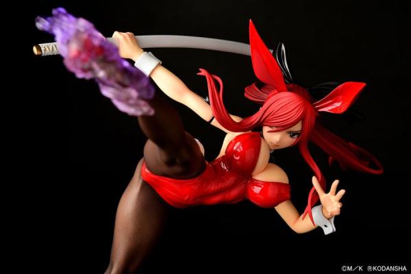 Fairy Tail Statue 1/6 Erza Scarlet High Kick Crimson Bunny Ver. 37 cm