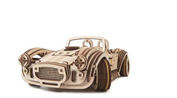 Ugears 3D Wooden Puzzle Drift Cobra Racing Car 13
