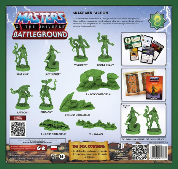 Masters of the Universe: Battleground Miniatures Game Wave 8: Snake Men Faction *French Version* 6