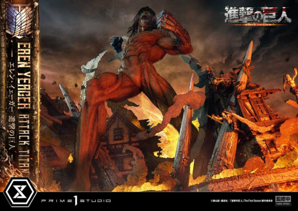 Attack on Titan (TV animation) Ultimate Diorama Masterline Statue Eren Yeager Attack Titan Bonus Ver 10