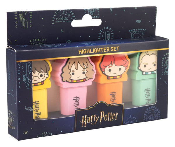 Harry Potter Set of 4 Highlighters with Topper 6