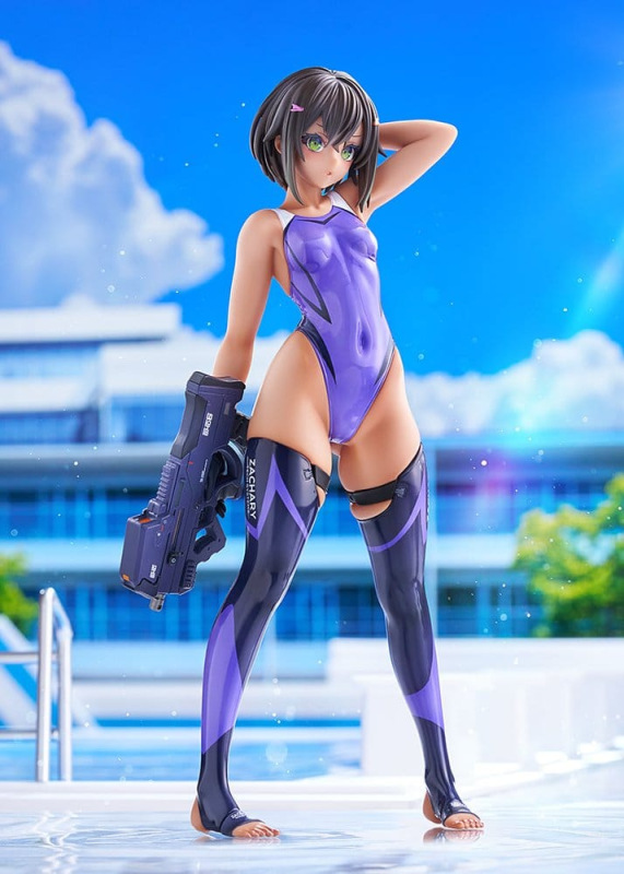 Arms Note PVC Figure 1/7 Buchou-chan of the Swimming Club Purple Swimsuit Ver. 22 cm 7