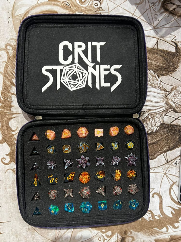 CritStones Dice Case Arcanum Black 1