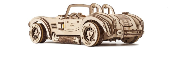 Ugears 3D Wooden Puzzle Drift Cobra Racing Car 9
