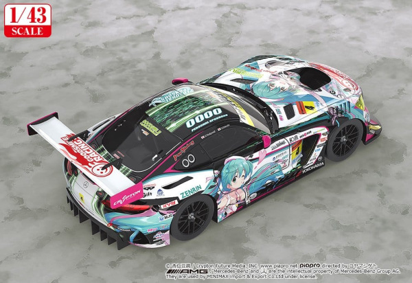 Hatsune Miku GT Project Vehicle 1/43 Good Smile Hatsune Miku AMG 2019 Ver. 11 cm 2