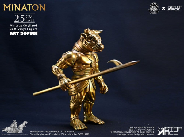 Ray Harryhausen Soft Vinyl Statue Minaton Vintage-Style 25 cm 9