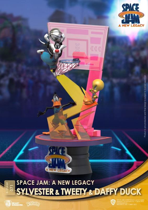 Space Jam: A New Legacy D-Stage PVC Diorama Sylvester & Tweety & Daffy Duck New Version 15 c