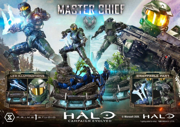 Halo Ultimate Premium Masterline Series Statue 1/4 Campaign Evolved Master Chief Bonus Version 78 cm 7