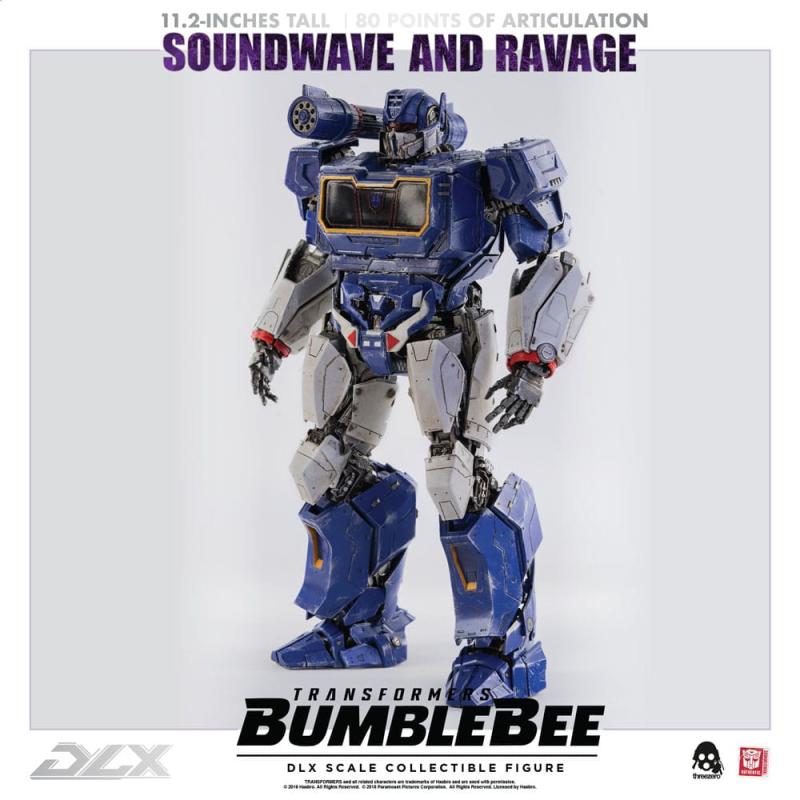 Transformers Bumblebee DLX Action Figure 2-Pack 1/6 Soundwave & Ravage 28 cm