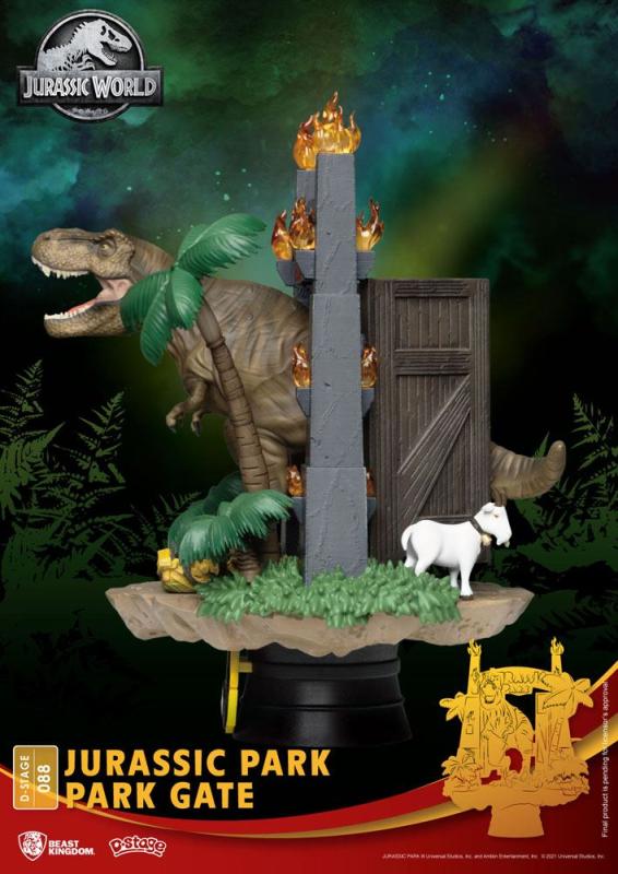 Jurassic Park D-Stage PVC Diorama Park Gate 15 cm reproduction 2