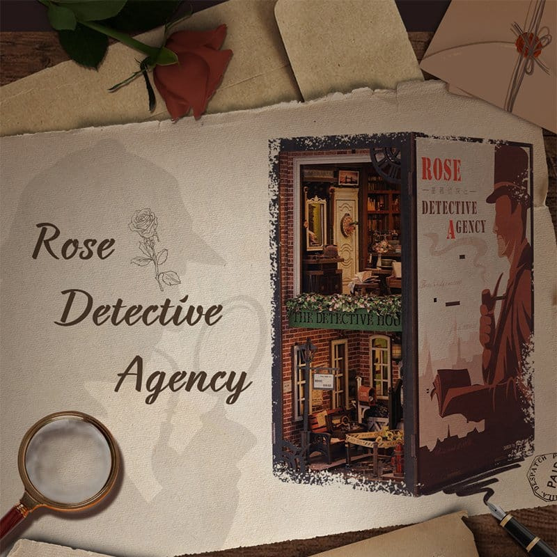 Book Nook Rose Detective Agency 23 x 11 cm 1