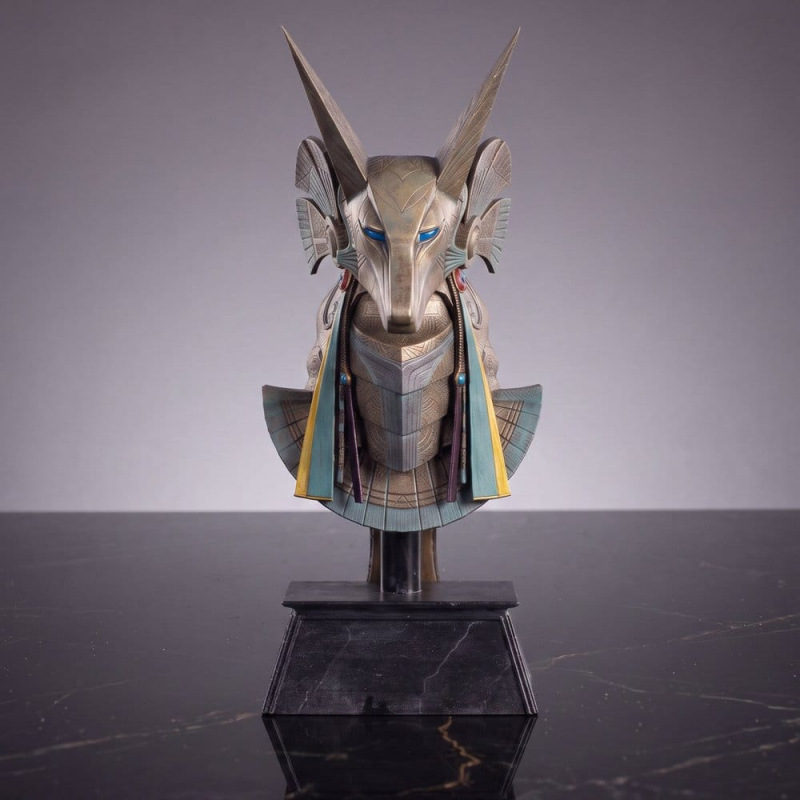 Stargate Desktop Replica Helmet Replica Jackal Guard Helmet Anubis 15 cm