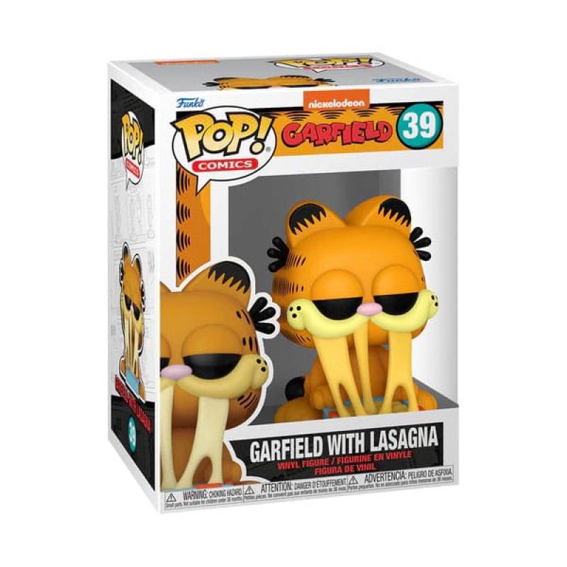 Garfield POP! Comics Vinyl Garfield w/Lasagna Pan 9 cm