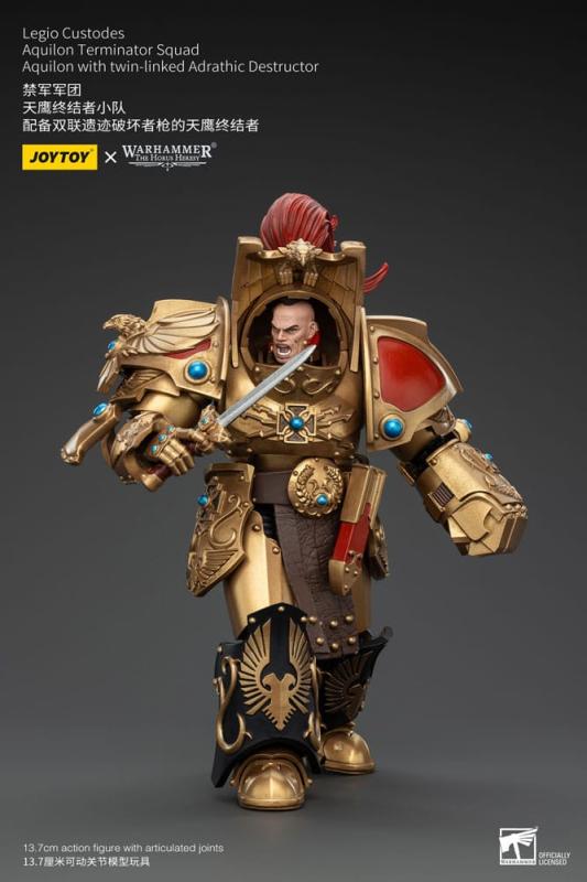 Warhammer The Horus Heresy Action Figure 1/18 Legio Custodes Aquilon Terminator Squad Aquilon with t 6