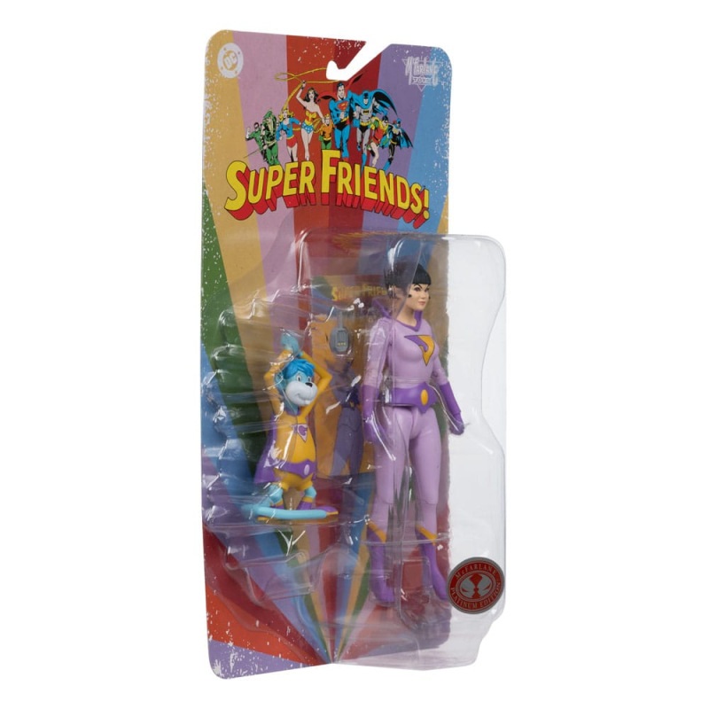 DC Retro Super Friends Action Figure Jayna & Gleek (Red Platinum Edition) 15 cm 7