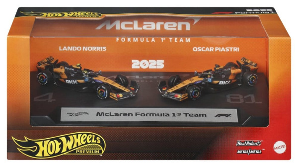 Formula 1 Hot Wheels Premium Die-Cast Vehicle 2-Pack 1:64 Team McLaren 5