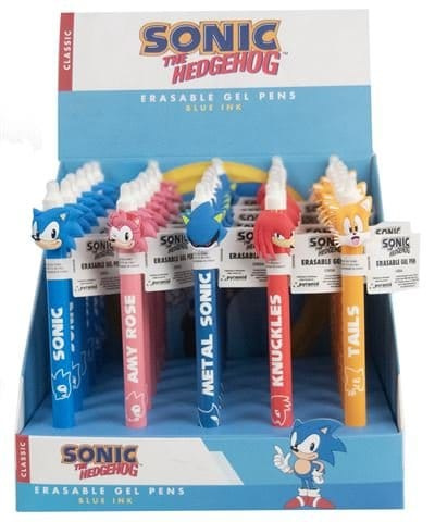 Sonic - The Hedgehog Erasable Gel Pen Characters Display (30) 1