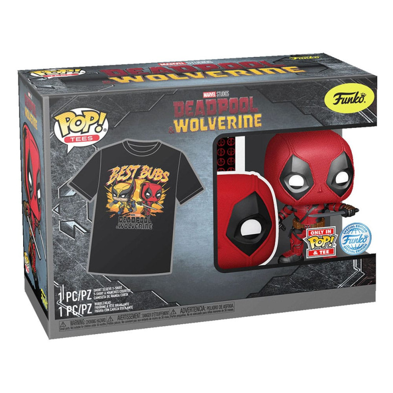 Deadpool POP! & Tee Box Heavy Metal Size L 2