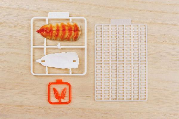 Sushi Plastic Model Kit 1/1 Shrimp 3 cm