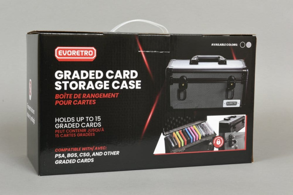 Evoretro Trading Card Storage Box for 15 Slabs Gray 33.9 x 13.4 cm 3