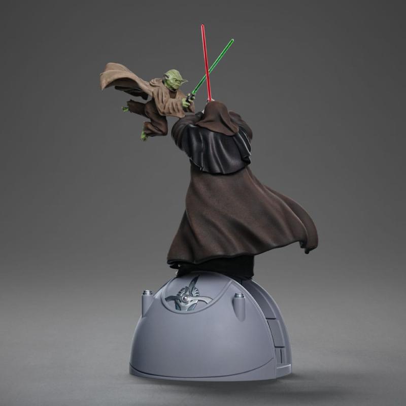 Star Wars Deluxe Art Scale Statue 1/10 Yoda vs Emperor Palpatine (CCXP Exclusive 2024) 31 cm 3