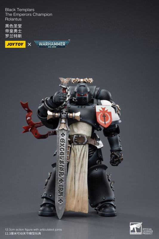 Warhammer 40k Action Figure 1/18 Black Templars The Emperors Champion Rolantus 12 cm 1