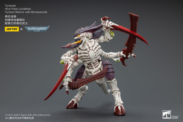 Warhammer 40k Action Figure 1/18 Tyranids Hive Fleet Leviathan Tyranid Warrior with Boneswords 12 cm 3