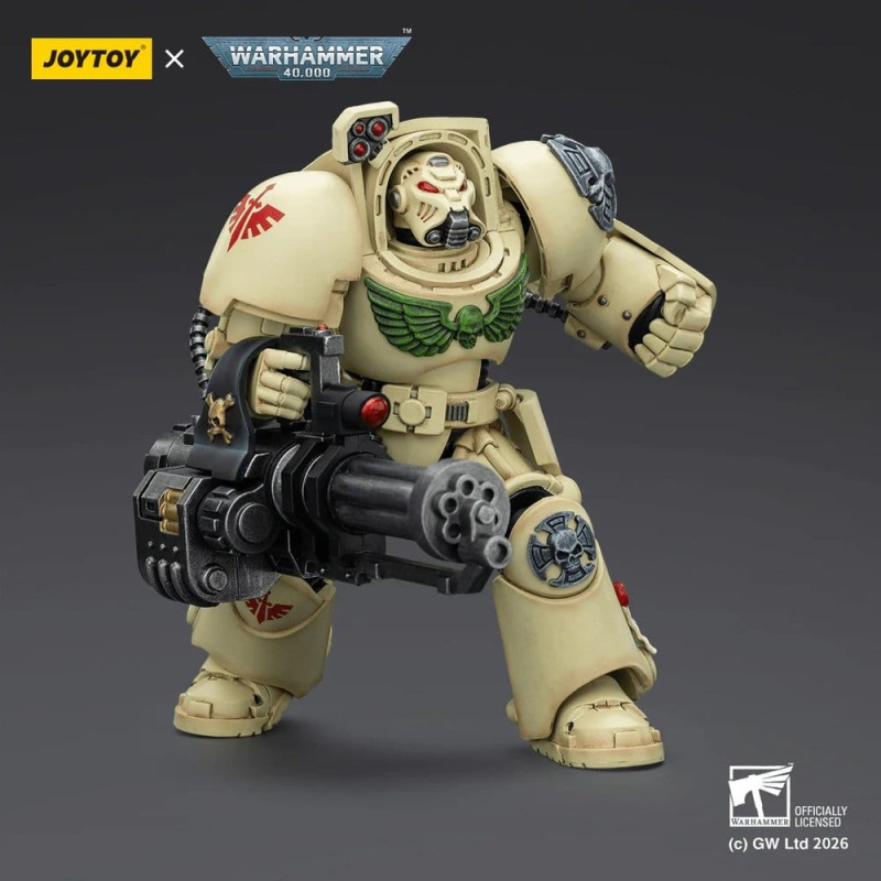 Warhammer 40,000 Action Figure Dark Angels Deathwing Terminator 3 with Power Fist and Assault Cannon 3