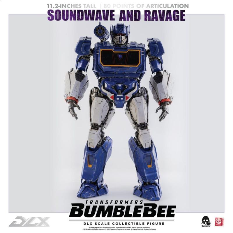 Transformers Bumblebee DLX Action Figure 2-Pack 1/6 Soundwave & Ravage 28 cm