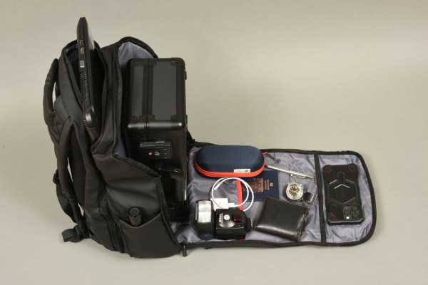 Evoretro Travel Backpack and Mini-Carrying Case Bundle Kit Black 14