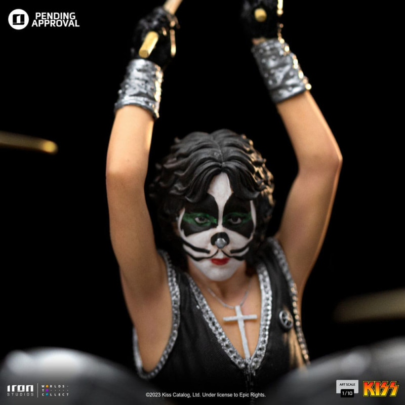 Kiss Art Scale Statue 1/10 Peter Criss Limited Edtition 22 cm 7