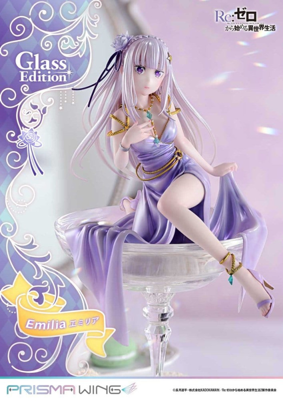 Re:Zero Prisma Wing Statue 1/7 Emilia Glass Edition 29 cm 10