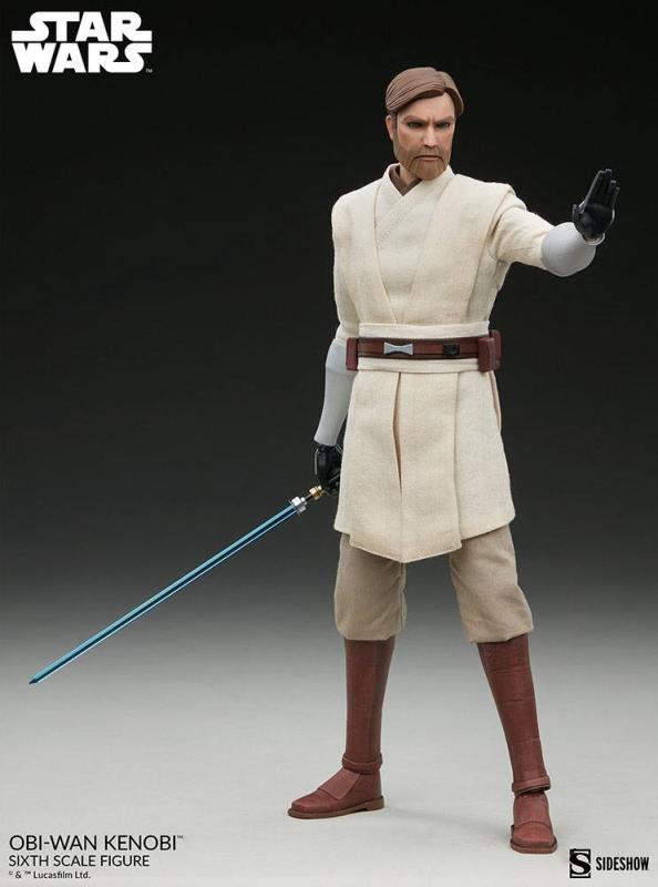 Star Wars The Clone Wars Action Figure 1/6 Obi-Wan Kenobi 30 cm