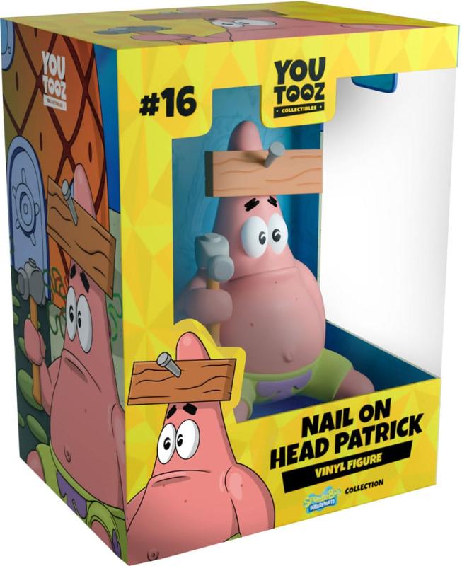 SpongeBob SquarePants Vinyl Figure Nail on Head Patrick 10 cm